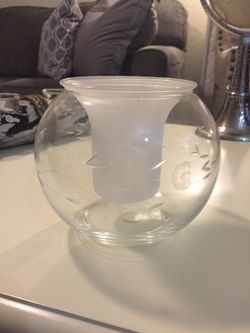 Princess House 2pc Crystal Bowl with insert