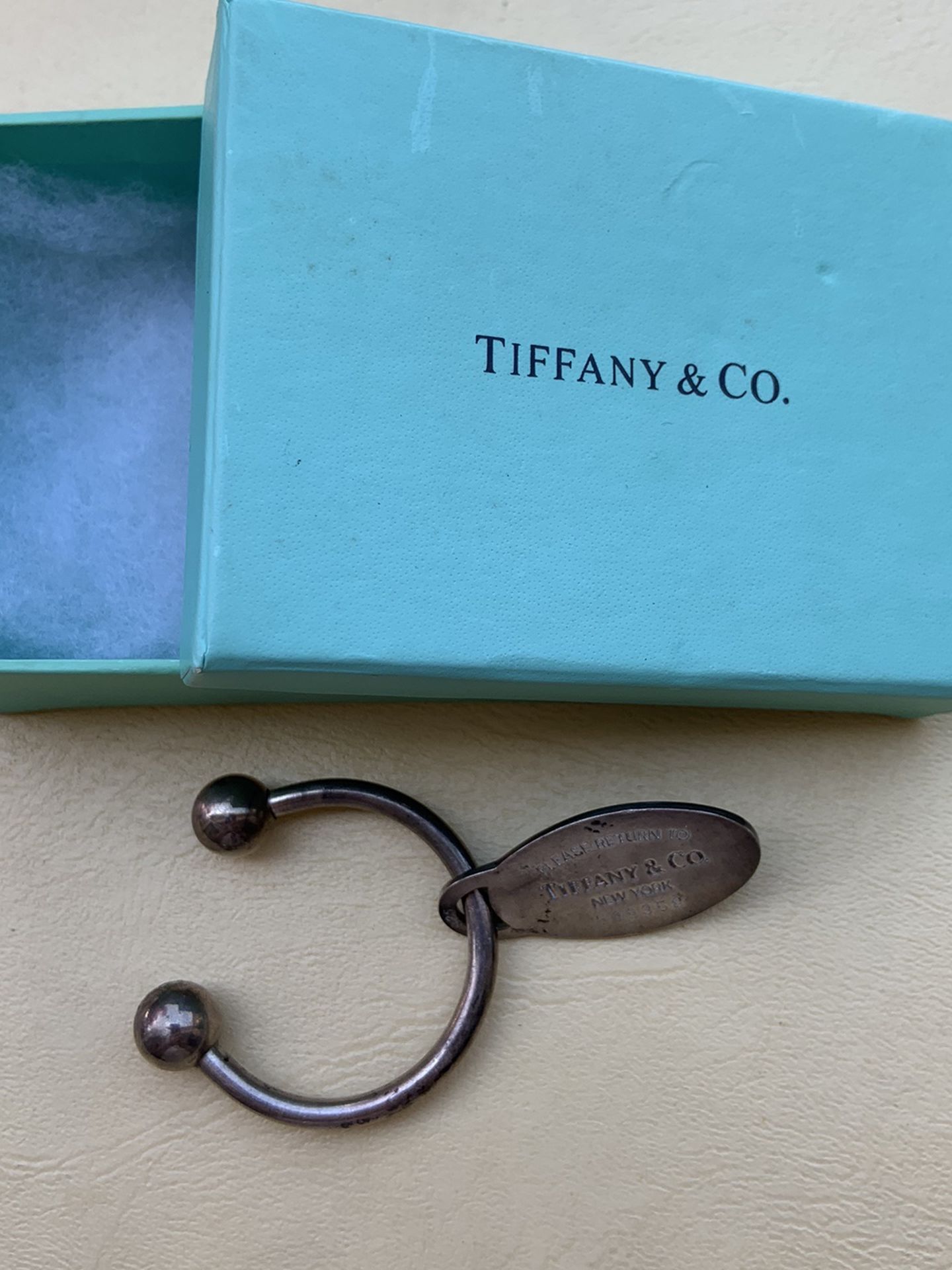 Tiffany &Co Silver Key Ring 