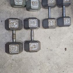 Dumbbells 60 And 70 Lbs ($1/lb)