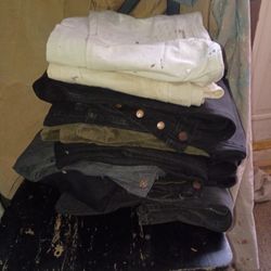 Like New Pants 34/30..$5 Each.Dark ..Jean 2.Painters.pants