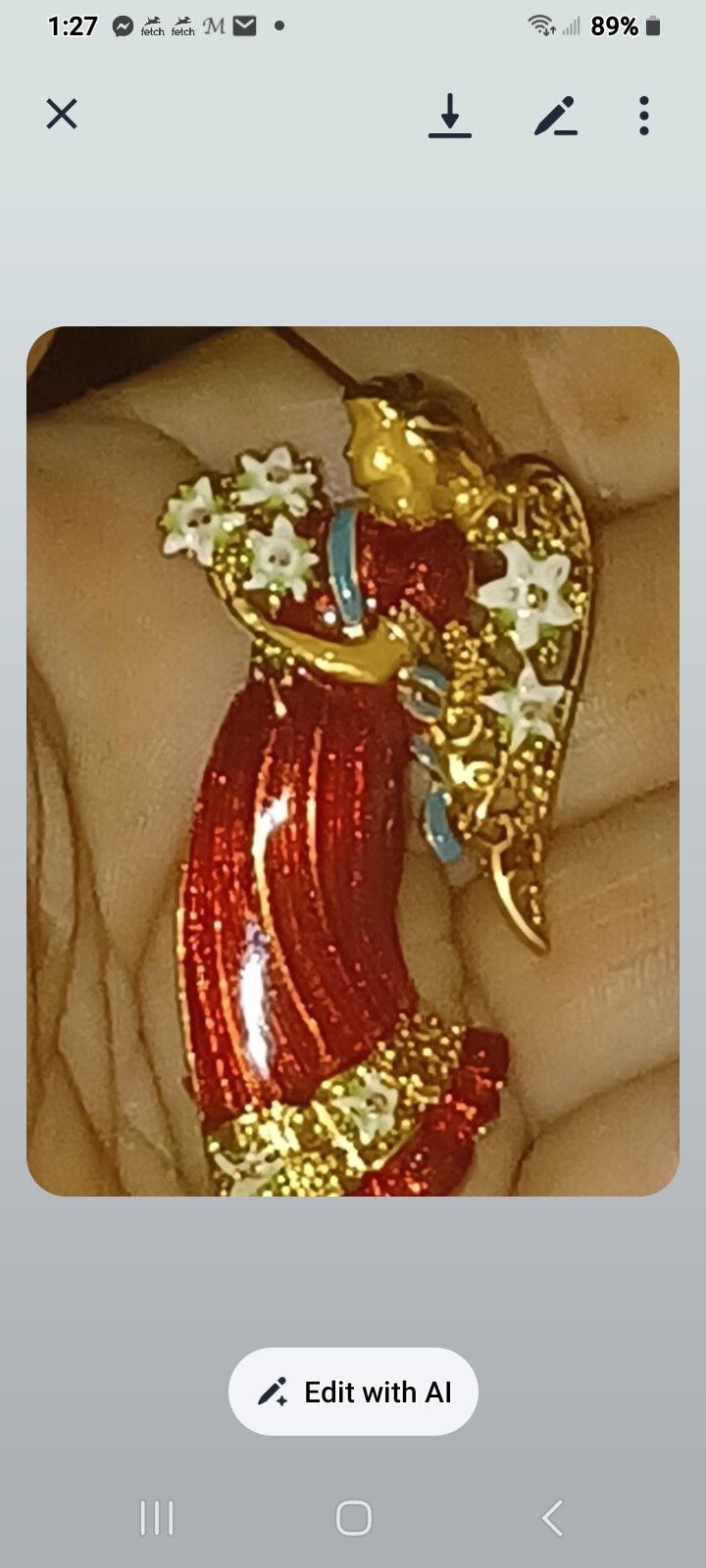 Vintage Christopher RADKO Angel Pin