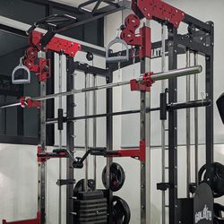 Smith Machine , Squat Rack , Bench Press , Leg Press , Pulley System Machine For Your Weights 
