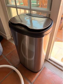 NINESTARS Automatic Stainless Steel Trash Can