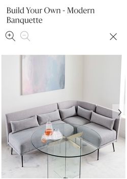 West Elm Banquette like new