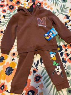Mickey & friends sweatsuits sizes 18 months & 3 t new each 15.00