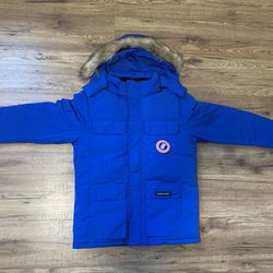 Canada Goose Blue Langford Parka Size XL With Fur 