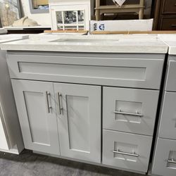 Gray Bathroom Vanity 
