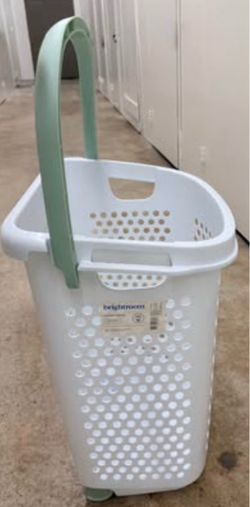 Rolling Laundry Hamper (Brightroom, White) – $8