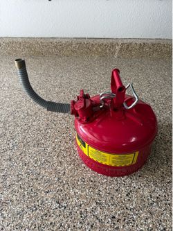 2.5 Gallon Justrite Gas Can with Flex Spout - Type II AccuFlow