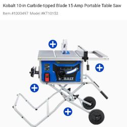 Kobalt Folding Table Saw