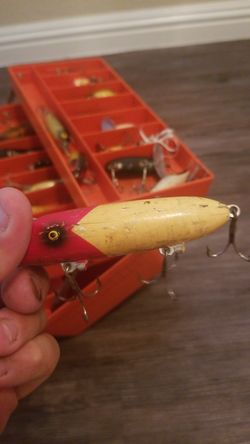 Vintage antique wood fishing lure