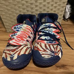 Best Offer* Nike Kyrie 4 USA basketball shoes in blue and red