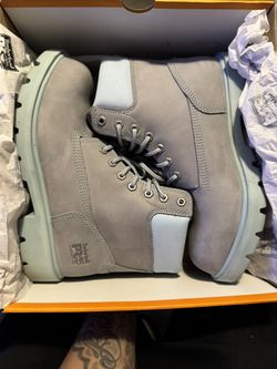 Gray Timberland Boots Size 8