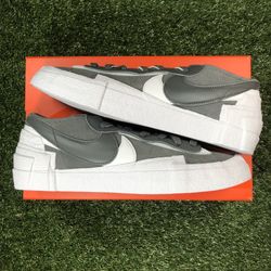 Nike Blazer Low Sacai Iron Grey Size 10