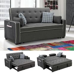 Austin Modern Gray Fabric Sleeper Sofa