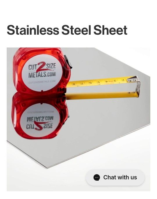 16g stainless steel sheet mirror finish 4x7.5