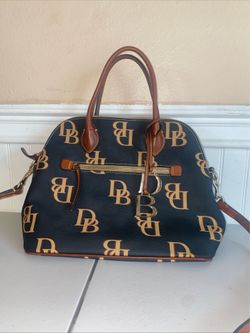 Dooney and Bourke | Black Monogram Domed Crossbody