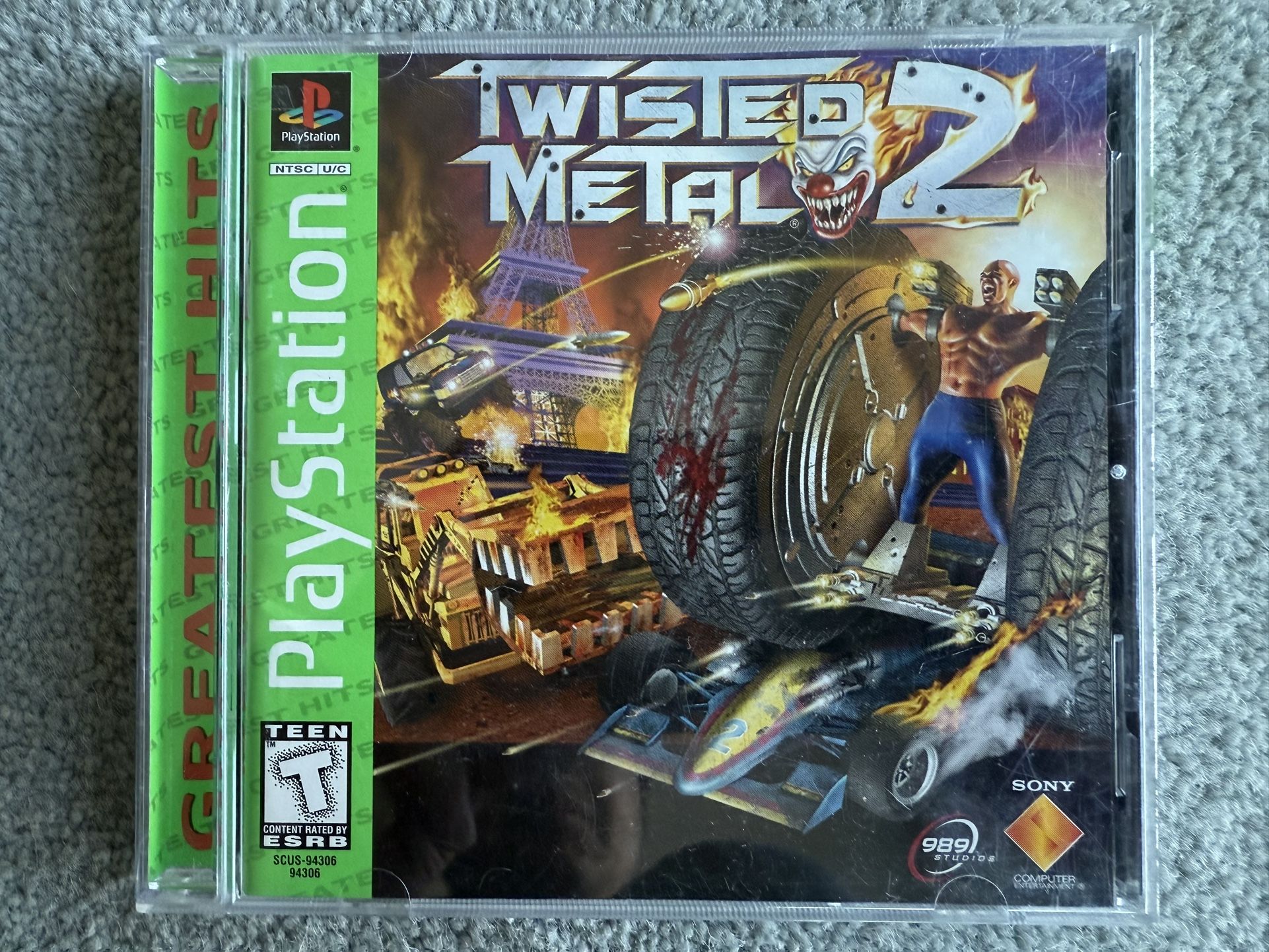 ***NO TRADES!!!*** Twisted Metal 2 Greatest Hits (PlayStation 1) ***flawless disk***