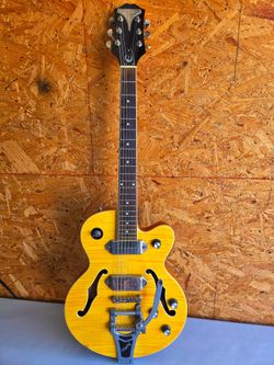 Epiphone Wildkat Semi Hollow Electric Guitar w./ Bigsby + Dogear P90s