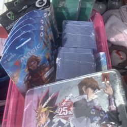 Yugioh And Magic Cards With Protection 