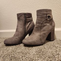 $5 Gray Booties Size 10