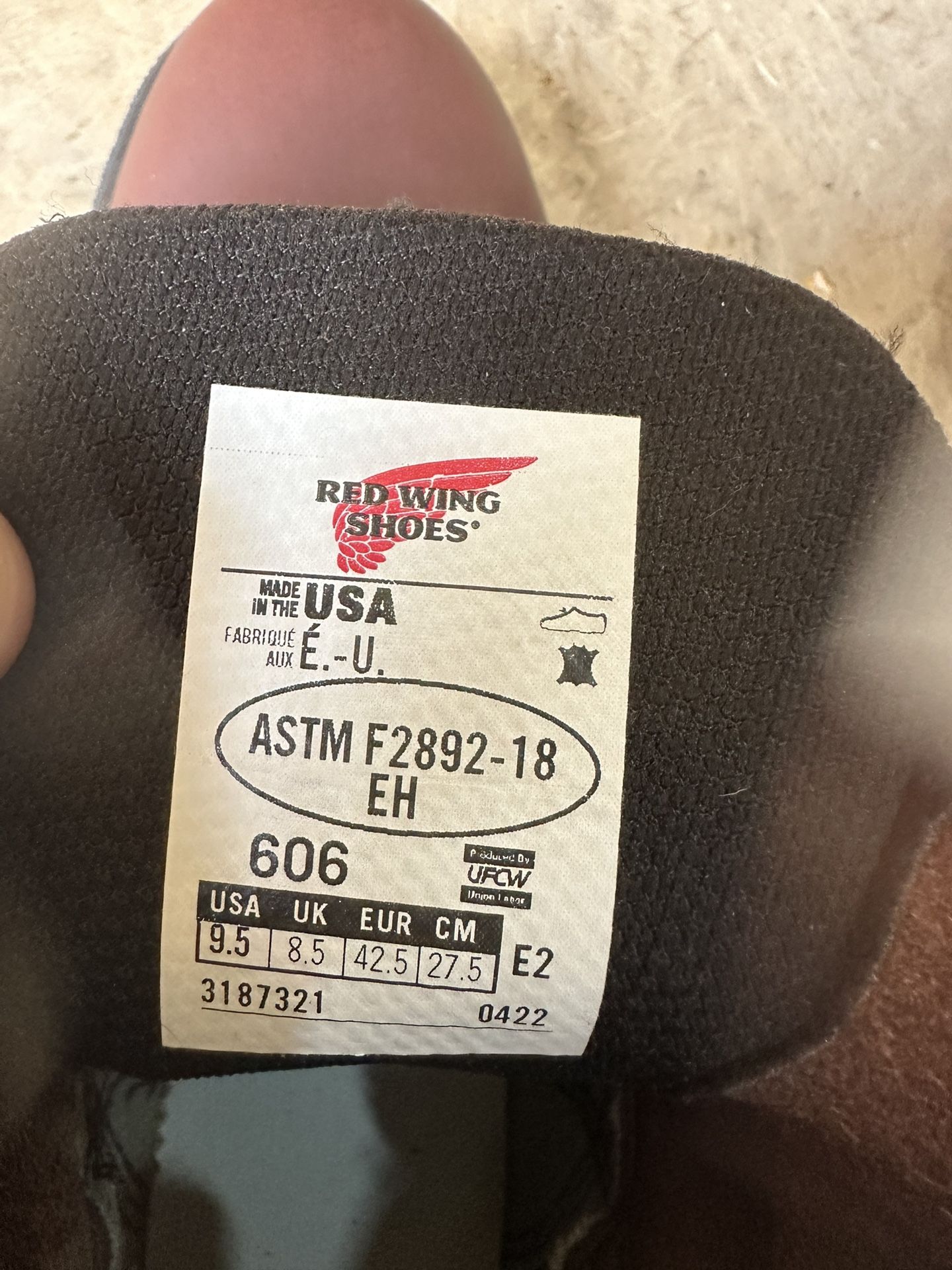 Red Wings 9,5 Boots