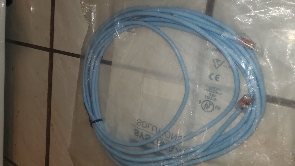 New Cat 6 Ethernet/Network Cable 25ft Light Blue