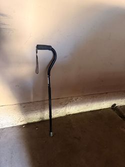 Adjustable Walking Cane with Wrist Strap