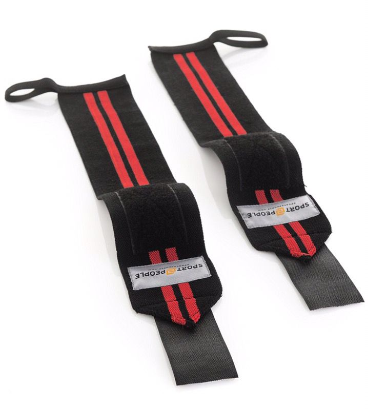 2 sets of Weight Lifting Crossfit Wrist Wraps Equipment - 18" Weightlifting Straps with Thumb Loops and Strong Velcro Strap (for Strength Training, D