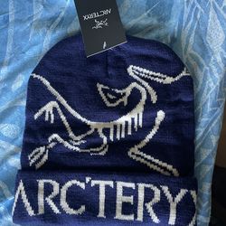 Navy blue Arcteryx beanie
