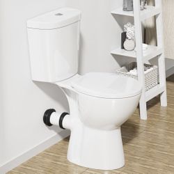 Brand New Rear Outlet Toilet – Special Price 	•	Comfort Height: 19-inch tall bowl & tank, ideal for seniors or anyone needing higher seating 	•	Design