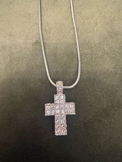 Swarovski cross  necklace