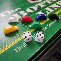 The BOTTOM LINE  1986  Board Game By Maruka Industries 3 To 6 Players.