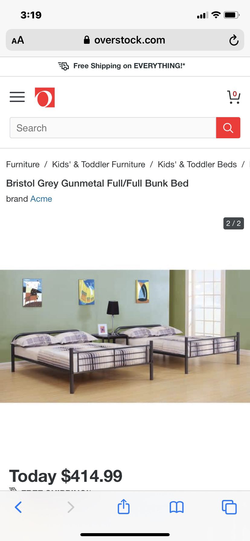 Full on full bunk beds just like the picture