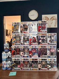 Funko Pop Marvel Collection with Soda Figures