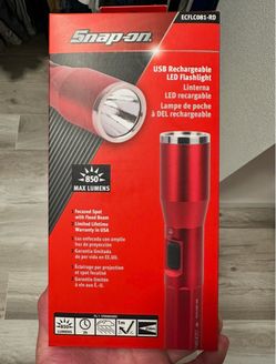 Snap-On USB Rechargeable LED Flashlight