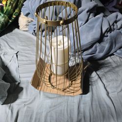 Gold Hanging Candle Frame