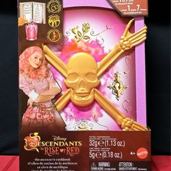 📕Mattel Disney Descendants: The Rise of Red The Sorcerer's Cookbook with Fizz, Slime & Doll Reveal Surprises playset. 