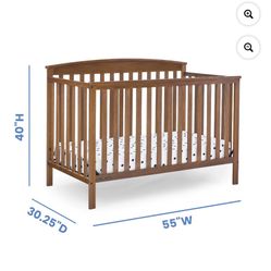 6 In 1 Hanover Delta Kids Convertible Crib 