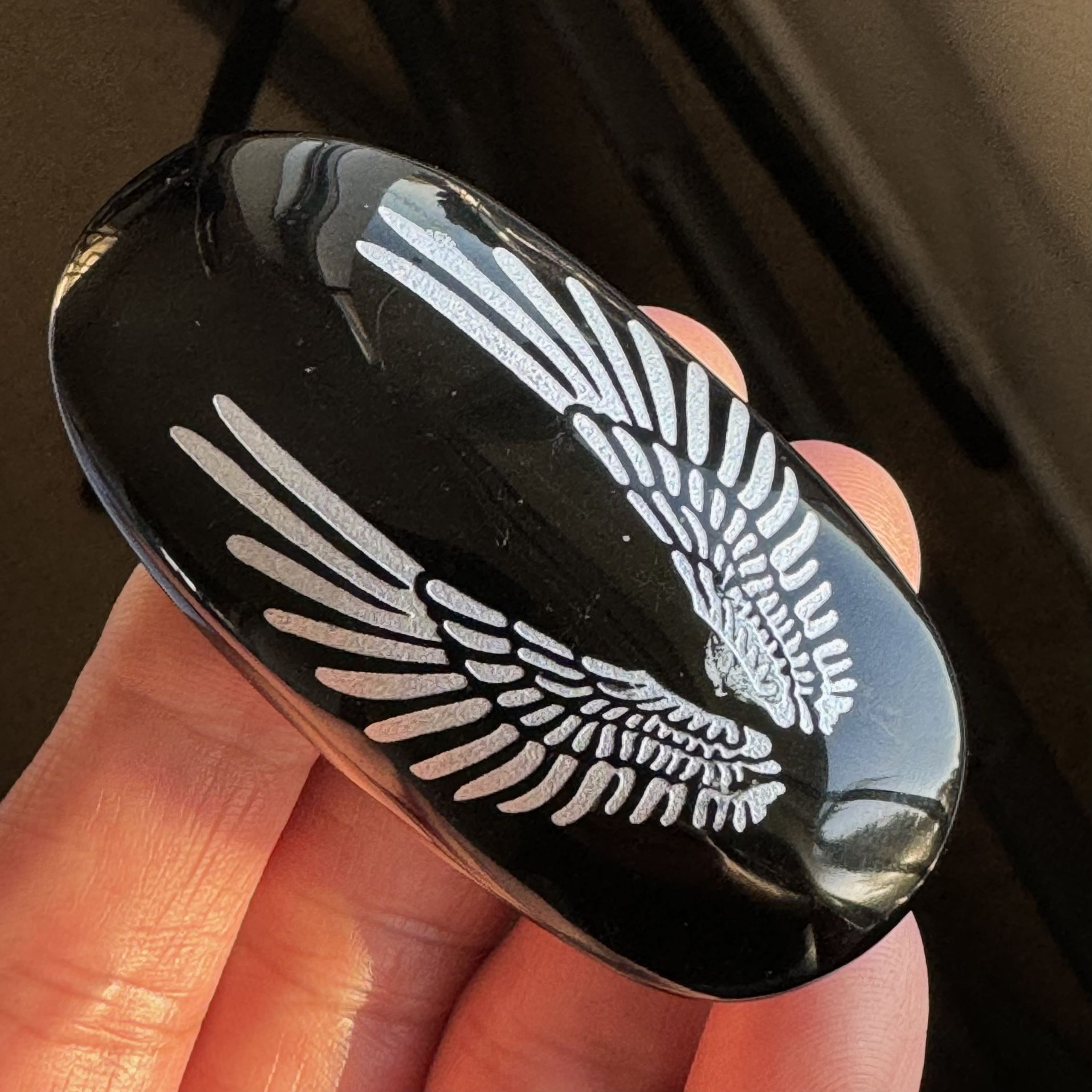 Black Obsidian Palm