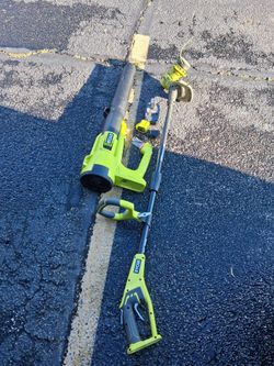 Ryobi electric wacker and blower