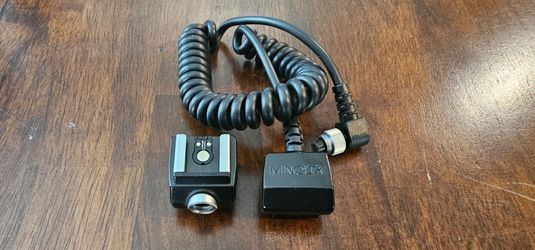 OEM Minolta OC Off Camera 12" - 36" Flash Cable AND OEM Minolta Hotshoe. UNUSED!