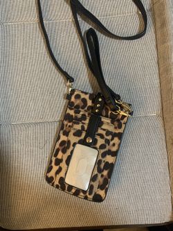 Cheetah Phone Wallet Crossbody 