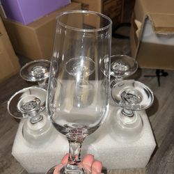 Glass Wine Cups 