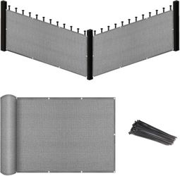 Balcony Privacy Screen Cover Mesh Windscreen Weather-Resistant UV Protection
