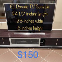 Modern Tv Console, Coffee Table And Side Table With Lamp