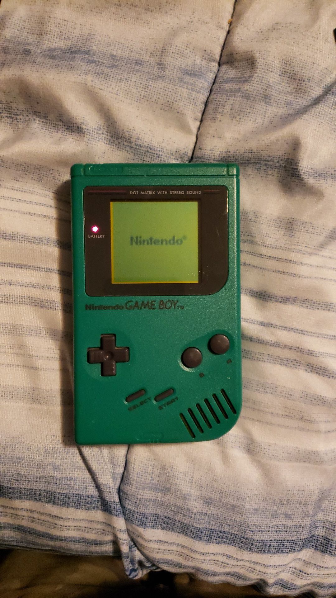 Green Nintendo game boy