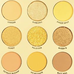 Colourpop Eyeshadow Palette Matte Metallic Glitter Pigmented UH HUH HONEY- yellows golds