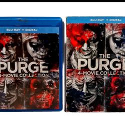 The Purge 4-Movie Collection Blu-ray + Digital Great Condition W/Slipcover 
