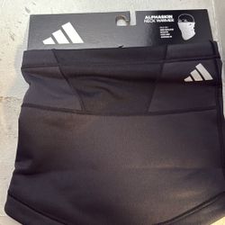 Adidas Neck Warmer And Under Amor Liner Gloves 